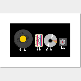 Audio player evolution Posters and Art
